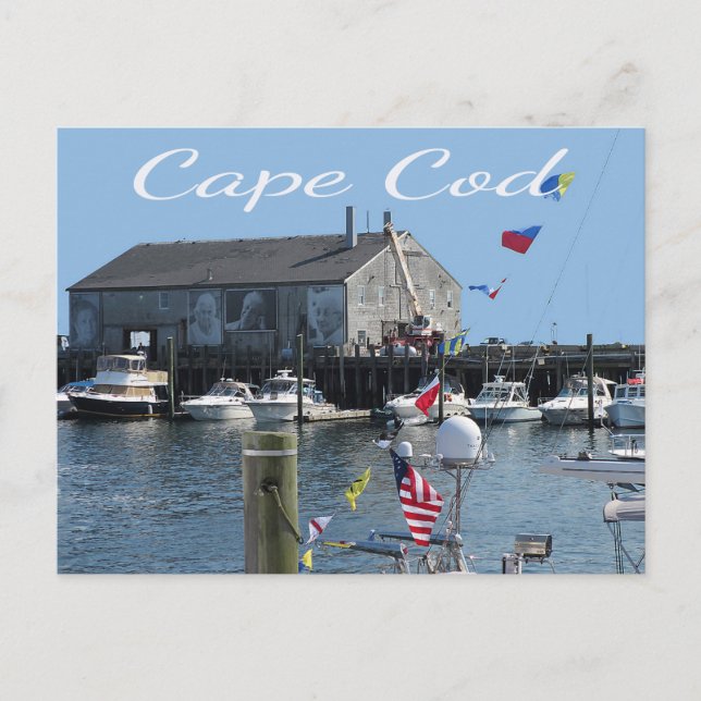 Cape Cod Provincetown MA Fishermans Wharf Carte po (Devant)