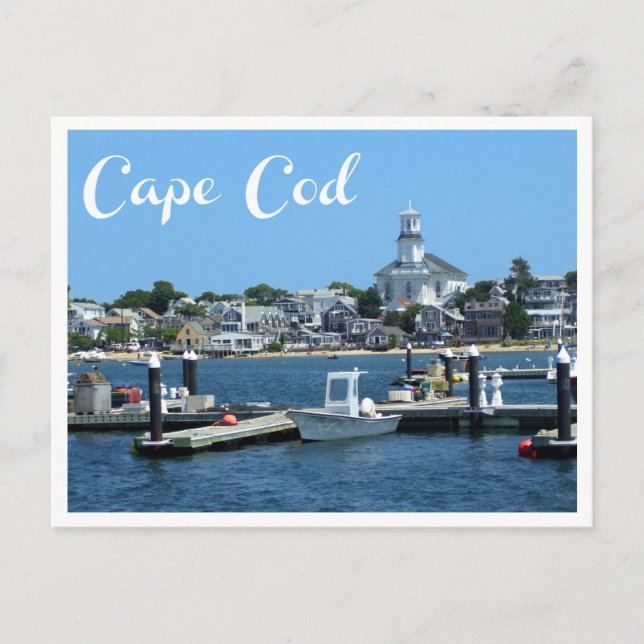 Cape Cod, Provincetown MA Post Card Postkarte (Vorderseite)