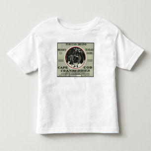 Cape Cod-Puritaner-Marken-Moosbeeraufkleber Kleinkind T-shirt