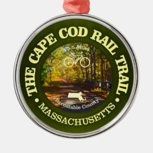 Cape Cod Rail Trail (radfahren c) Ornament Aus Metall