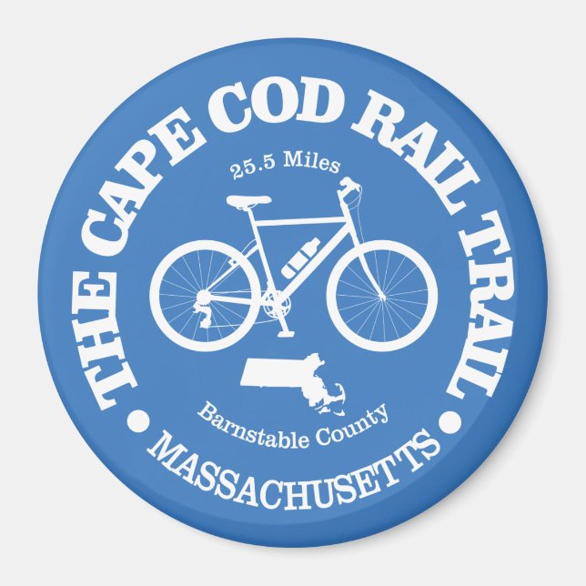 Cape Cod Rail Trail (Radfahren) Magnet (Vorne)