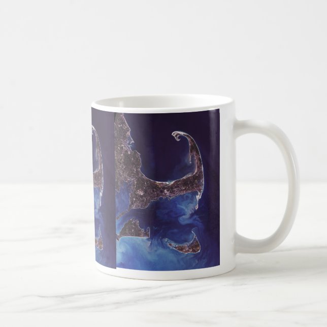 Cape Cod-Satelliten-Fotografie Kaffeetasse (Rechts)