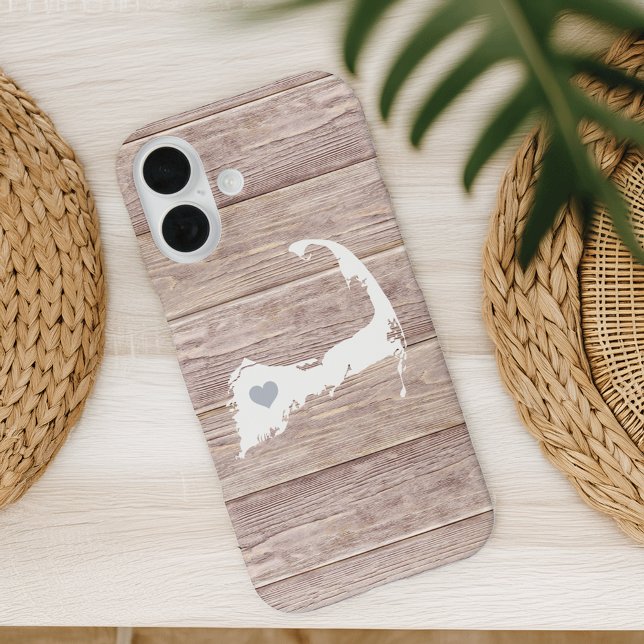 Cape Cod Silhouette Rustikaler Holzausblick iPhone 16 Hülle (Von Creator hochgeladen)