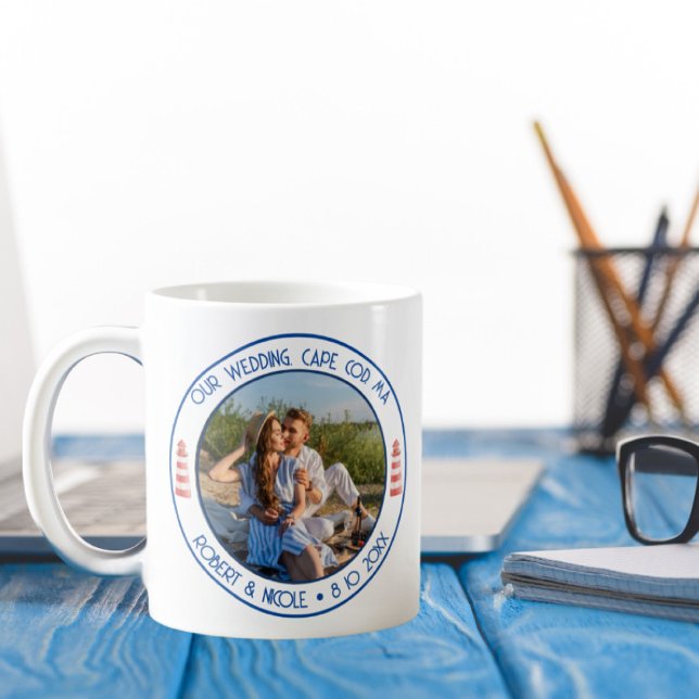 Cape Cod Stil-Hochzeitstasse Kaffeetasse (Von Creator hochgeladen)