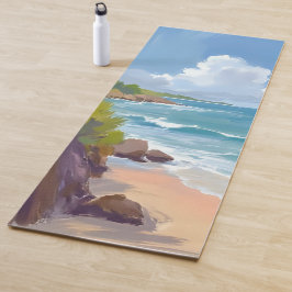 Cape Cod Strand Bucht Ozean Gemälde Yogamatte