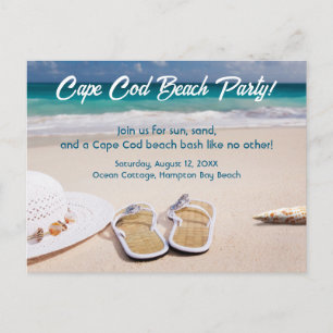 Cape Cod Strandparty! Feiertagspostkarte