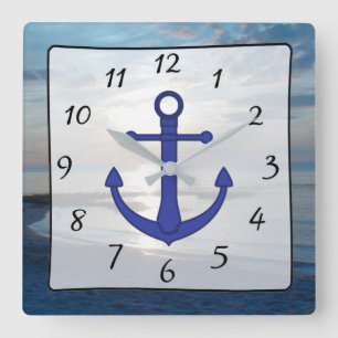 Cape Cod Sunset Ocean View Beach Ancre Horloge