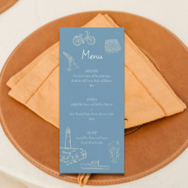 Cape Cod Theme Menü Menükarte