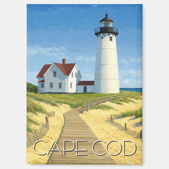 Cape Cod Travel Magnet (Vorderseite)