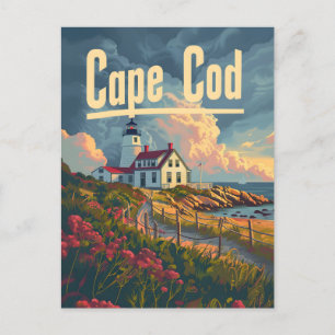 Cape Cod Vintage Postkarte