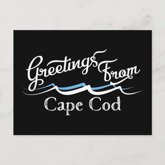 Cape Cod Water Waves Postkarte (Vorderseite)