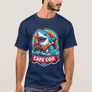 CAPE, COD, WEISS, MIT EIS BESTANDTEIL 3 T-Shirt