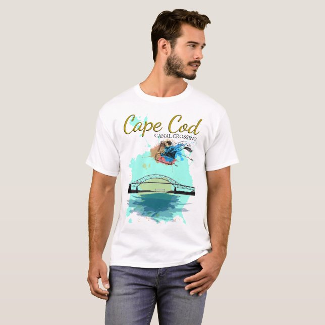 Cape- Codkanal-Überfahrt-T-Shirt T-Shirt (Vorne ganz)