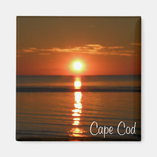 Cape- Codstrand-Rot unset Foto-Magnet Magnet