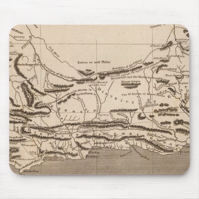 Cape Colony Map von Arrowsmith Mousepad (Vorne)