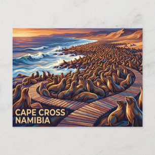 Cape Cross Robbenreservat Namibia Postkarte