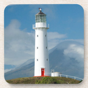 Cape Egmont Leuchtturm und Mt Taranaki/Mt Untersetzer