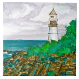Cape Elizabeth Maine Portland Head Light Fliese