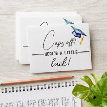 Cape en l'air ! Carte à gratter de remise des dipl