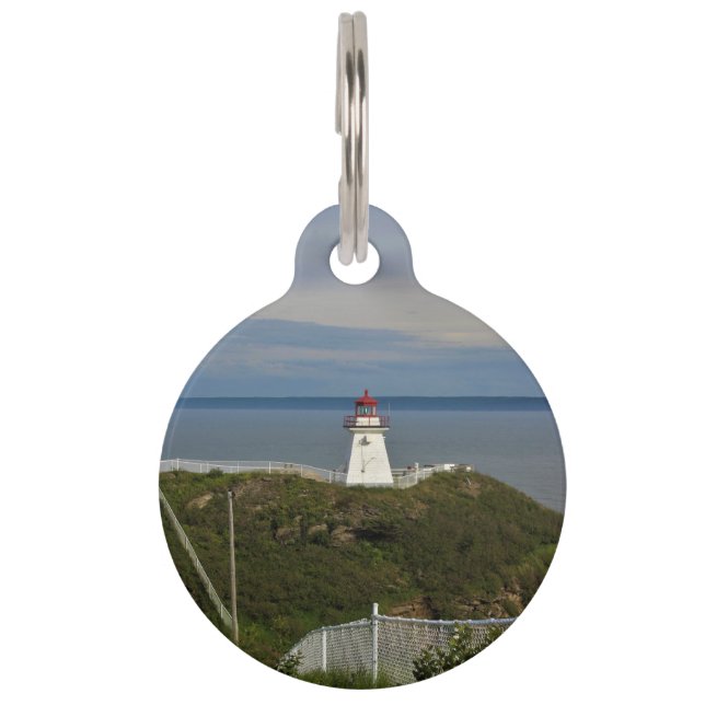 Cape Enrage Lighthouse Haustiermarke (Vorderseite)
