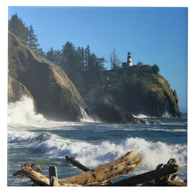 Cape Enttäuschung Lighthouse, Washington Fliese (Vorderseite)