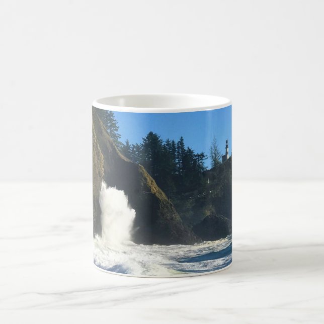 Cape Enttäuschung Lighthouse, Washington Kaffeetasse (Mittel)