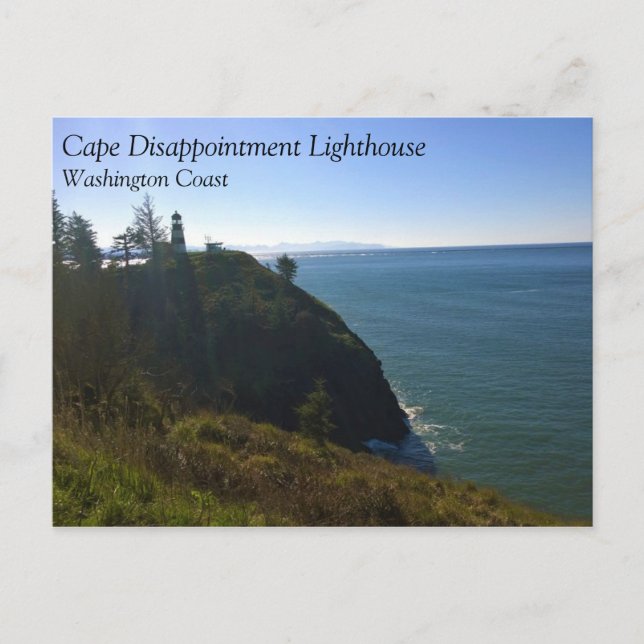 Cape Enttäuschung Lighthouse, Washington Postkarte (Vorderseite)