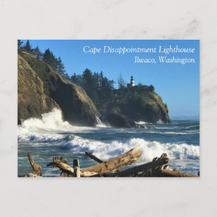 Cape Enttäuschung Lighthouse, Washington Postkarte