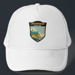 Cape Enttäuschung Staat Park Washington Vintag Truckerkappe<br><div class="desc">Cape Enttäuschung Staat Park Kunstwerk Design. Der Park umfasst eine abwechslungsreiche Landschaft aus alten Wäldern,  Süßwasserseen,  Süß- und Salzwasser-Sümpfen und Meerestidelandschaften.</div>