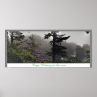 Cape Flattery im Regen Panorama-Poster