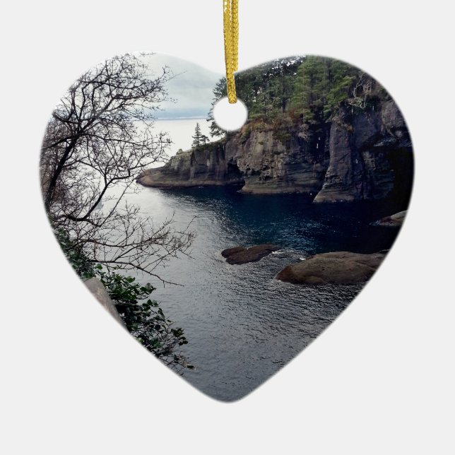 Cape Flattery Olympische Halbinsel - Washington Keramik Ornament (Vorne)