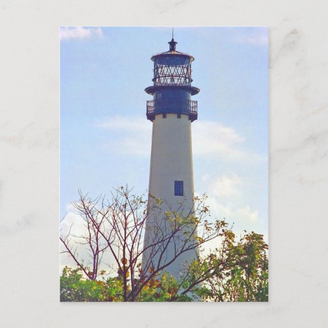 CAPE FLORIDA LIGHT POSTCARD POSTKARTE (Vorderseite)
