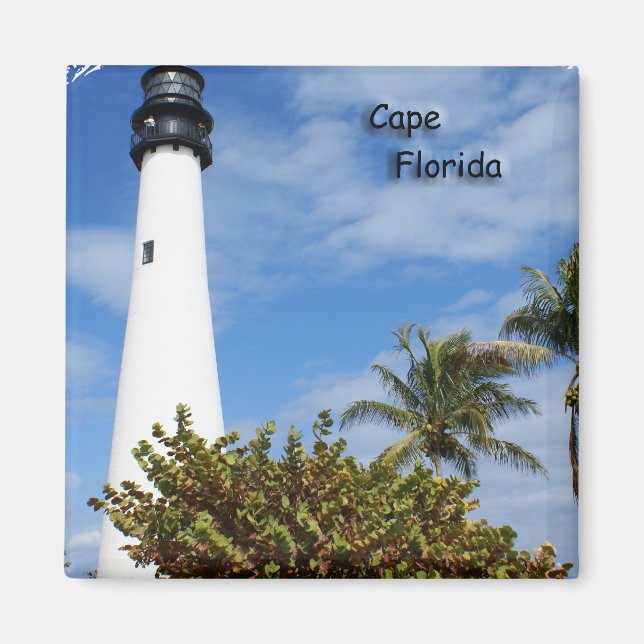 Cape Florida Lighthouse Magnet (Vorne)