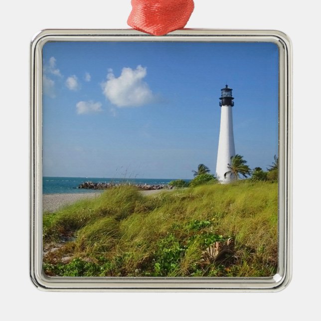 Cape Florida Lighthouse Ornament Aus Metall (Vorne)