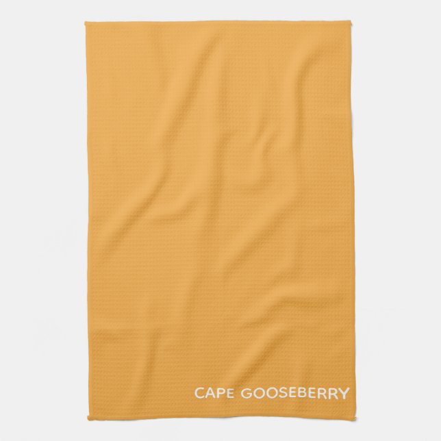 Cape Gooseberry, gelbe Farbe Geschirrtuch (Vertikal)