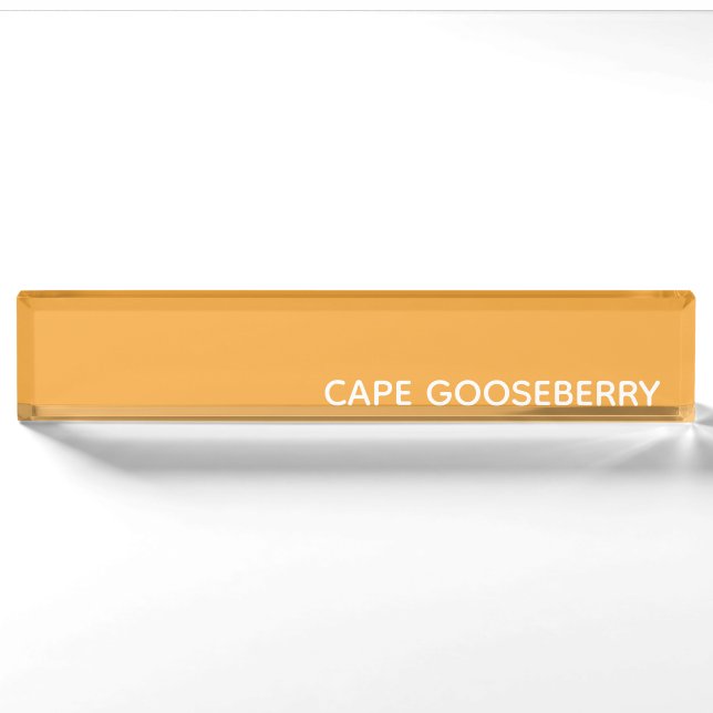 Cape Gooseberry, gelbe Farbe Namensplakette (Vorderseite)