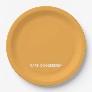 Cape Gooseberry, gelbe Farbe Pappteller