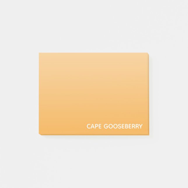 Cape Gooseberry, gelbe Farbe Post-it Klebezettel (Vorderseite)