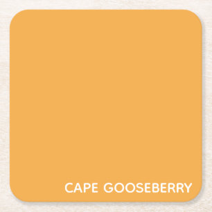 Cape Gooseberry, gelbe Farbe Rechteckiger Pappuntersetzer