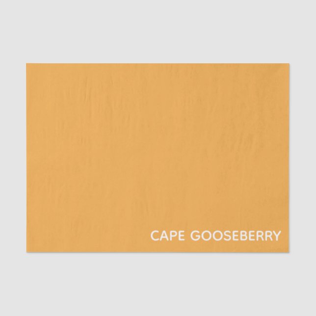Cape Gooseberry, gelbe Farbe Seidenpapier (Vorderseite)