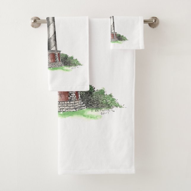 Cape Hatteras Lighthouse Badhandtuch Set (Insitu)