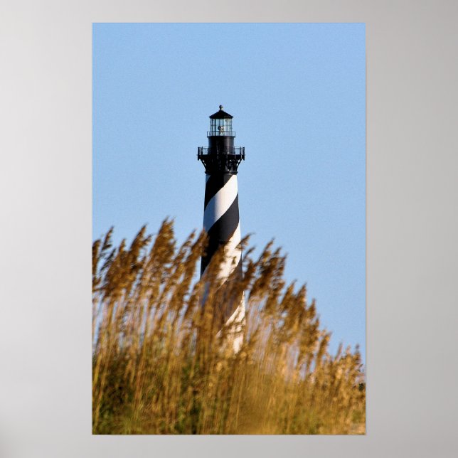 Cape Hatteras Lighthouse - Dünenansicht Poster (Vorne)