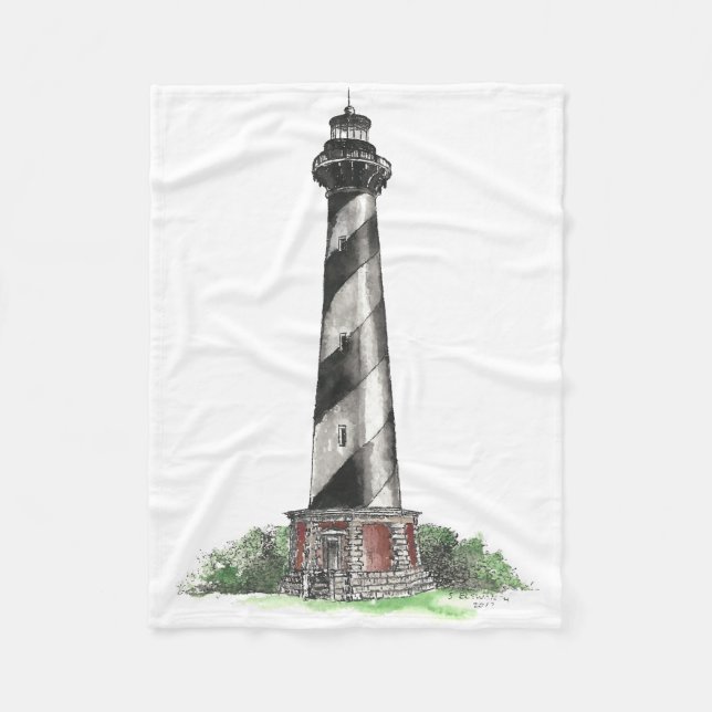 Cape Hatteras Lighthouse Fleecedecke (Vorderseite)
