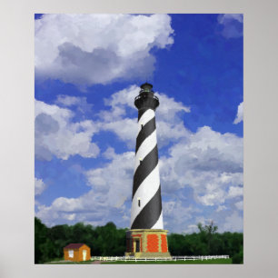 Cape Hatteras Lighthouse Malerei Poster