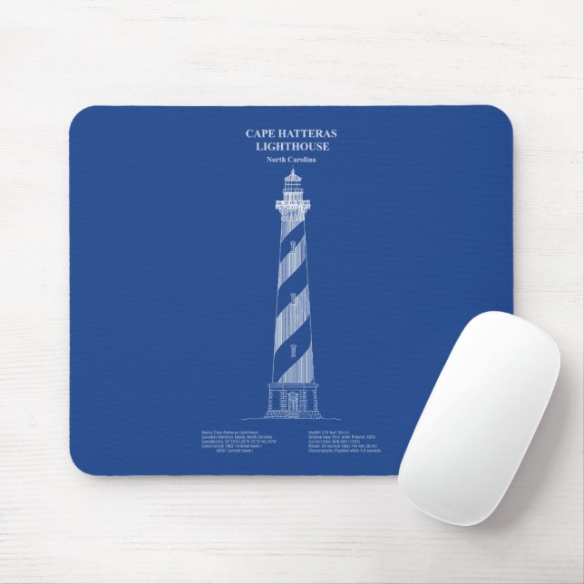 Cape Hatteras Lighthouse - North Carolina - AD Mousepad (Mit Mouse)