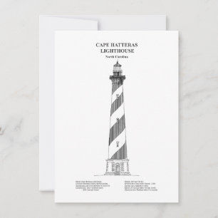 Cape Hatteras Lighthouse - North Carolina - BD Mitteilungskarte