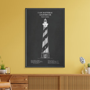 Cape Hatteras Lighthouse - North Carolina - PD Leinwanddruck