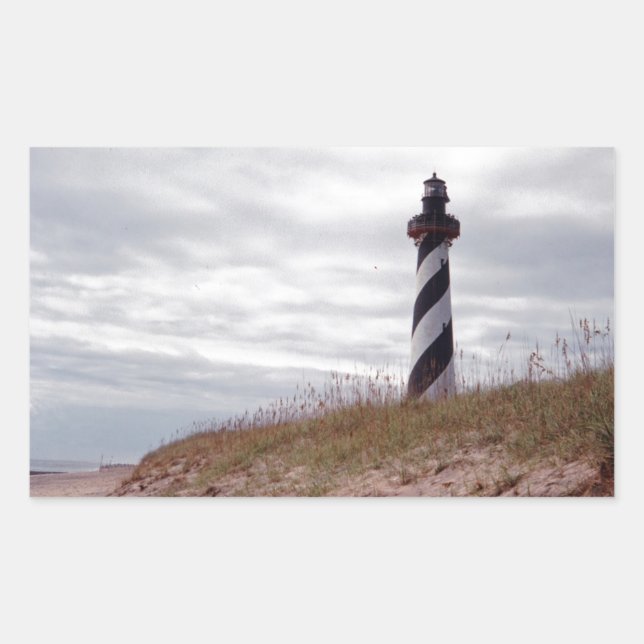 Cape Hatteras Lighthouse Rechteckiger Aufkleber (Vorderseite)