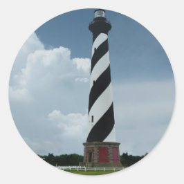 Cape Hatteras Lighthouse Runder Aufkleber