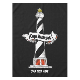 Cape Hatteras Lighthouse Schwarzweiß Tischdecke